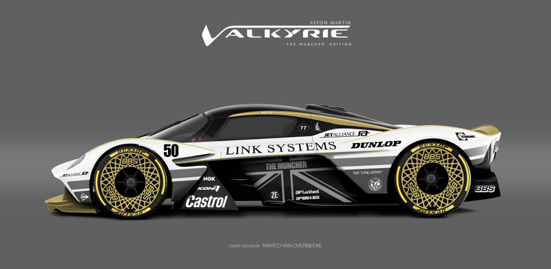 Illustration for article titled The Aston Martin Valkyrie Looks Especially Good In Classic Racing Liveries